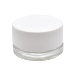 9ml Glass Concentrate Container - Smooth White Cap - Child Resistant - (350-35,000 Count)-