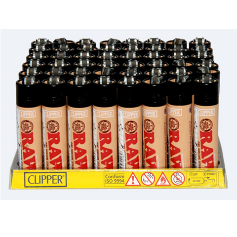 Clipper Mini Raw Refillable Lighter - (48 Count Display)-