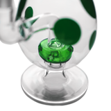 Hemper 6" Spotted Egg Water Bubbler - (1 Count)-Hand Glass, Rigs, & Bubblers