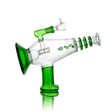 Hemper - 9" Phaser Glass Bubbler - Green - (1 Count)-Hand Glass, Rigs, & Bubblers