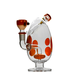 Hemper 9" Spotted Egg XL Water Bubbler - (1 Count)-Hand Glass, Rigs, & Bubblers