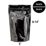 Mylar Bag Opaque Black/Black Starter Kit - 5 Sizes - (500 Bags Per Size)-Mylar Smell Proof Bags