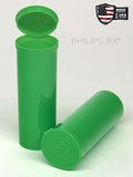 Philips RX 60 Dram Pop Top Vial - 1/2 Oz - Child Resistant - Lime Green - Opaque (75 Count)-Pop Top Vials