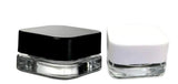Qube 5mL Square Premium Glass Concentrate Jar Child Safe - Opaque or Clear (Various Counts)-Concentrate Containers and Accessories