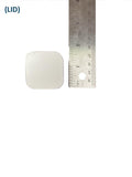 Qube 9mL Square Glass Concentrate Jar - Clear, Opaque Black, or Opaque White Child Resistant (Various Counts)-Concentrate Containers and Accessories