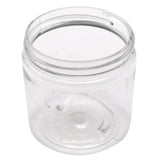 SAMPLE of 4 oz Clear Pet Plastic Single Wall Jar - Black Or White - (1 Count SAMPLE)-Glass Jars