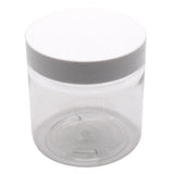 SAMPLE of 4 oz Clear Pet Plastic Single Wall Jar - Black Or White - (1 Count SAMPLE)-Glass Jars