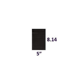 SAMPLE of Mylar Bag Black/Clear - 1/2 Oz - 14 Grams - 5x8.15" - (1 Count SAMPLE)-MYLAR SMELL PROOF BAGS