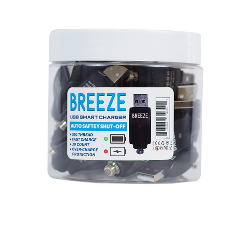 BREEZE 30 Count Smart USB Charger 510 Thread