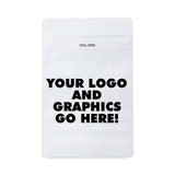 DEPOSIT FOR Custom Printed Child Resistant 1 Oz Mylar Bag - Opaque Black or White - 6" x 9"