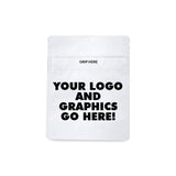 DEPOSIT FOR Custom Printed Child Resistant Matte Finish Child Resistant 1 Gram Mylar Bag - Black or White Opaque - 4" x 5"