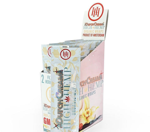 High Hemp Dutch Cream Organic Wraps (25 Count)-Papers and Cones