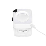 Smokus Focus Comet Infinity 1/8 oz Jar with 5x Magnifying Glass and LED Light Display Glass Jar (Black or White)