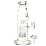 10.5" Vodka Rose Water Bubbler With 14mm Male Bowl - (1 Count)-Hand Glass, Rigs, & Bubblers