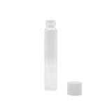 116mm Clear Glass Blunt Tube w/ Plastic White Cap - (100 - 45,000 Count)-Joint Tubes & Blunt Tubes