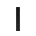 116mm Opaque Matte Black Glass Blunt Tube w/ Plastic Black Child Resistant Cap - (100 - 45,000 Count)-Joint Tubes & Blunt Tubes