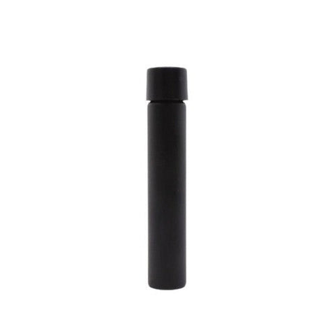 116mm Opaque Matte Black Glass Blunt Tube w/ Plastic Black Child Resistant Cap - (100 - 45,000 Count)-Joint Tubes & Blunt Tubes