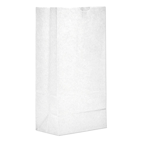 #12 White Paper Bag - 12 Pound - (500 - 10,000 Count)-Pharmacy Bags & Exit Bags