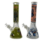 14" Ice Catcher Beaker Bubbler - Color & Design May Vary - (1, 3, OR 6 Count)-Hand Glass, Rigs, & Bubblers
