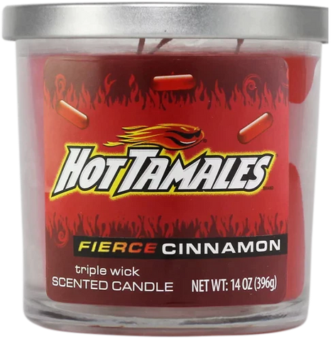 14oz Hot Tamale Candy 3 Wick Candles - Cinnamon Scented - (Various Count)-Air Fresheners & Candles