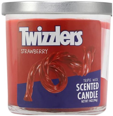 14oz Strawberry Twizzler 3 Wick Candles - (Various Counts)-Air Fresheners & Candles