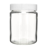 18oz Glass Jar with White or Black Lid - (24 Count)-Glass Jars