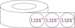 1.125" & 1.375" Circle White Gloss Premium BOPP Labels-Custom Print Stickers