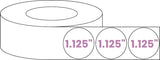 1.125" & 1.375" Circle White Gloss Premium BOPP Labels-Custom Print Stickers