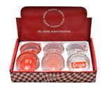 3" Giddy Glass Ashtray - Supreme Theme - (6 Count Display)-Rolling Trays and Accessories