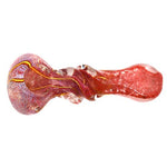 4” Decorative Twisted Frit Glass Pipe - Design May Vary - (1 Count)-Hand Glass, Rigs, & Bubblers