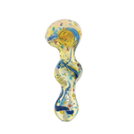 4" Frit Dust Twist Belly Hand Pipe - (1, 5 OR 10 Count)-Hand Glass, Rigs, & Bubblers