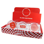 4" Giddy Glass Ashtray - Supreme Dope - (6 Count Display)-Rolling Trays and Accessories