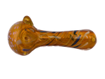 4" Gold Fume Detailed Design & Heavy Hand Glass - (1 Count, 5 Count OR 10 Count)-Hand Glass, Rigs, & Bubblers