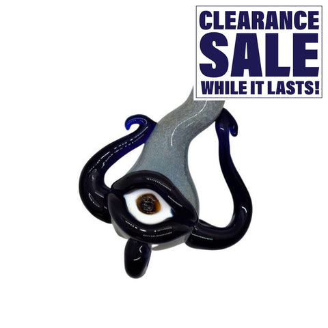 4" Pendant Style With Tentacles Hand Glass - Color May Vary - (1 Count)-Hand Glass, Rigs, & Bubblers