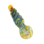 4.5" Frit Twist Hand Pipe - (1 Count)-Hand Glass, Rigs, & Bubblers