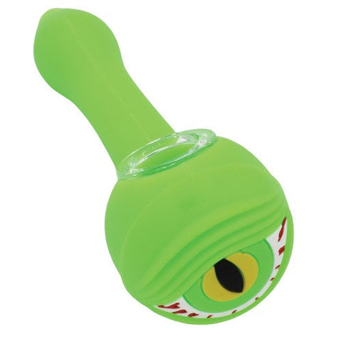 4.5" One Eyed Silicone Hand Pipe - Color May Vary - (1 Count)-Hand Glass, Rigs, & Bubblers