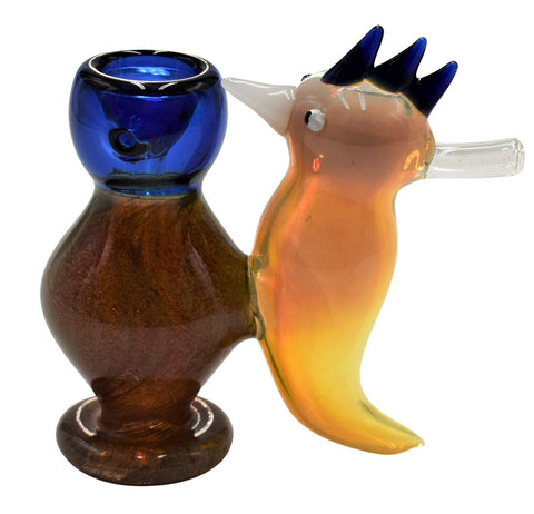 4.5" Standing Bird Hammer Bubbler - Color May Vary - (1 Count)-Hand Glass, Rigs, & Bubblers