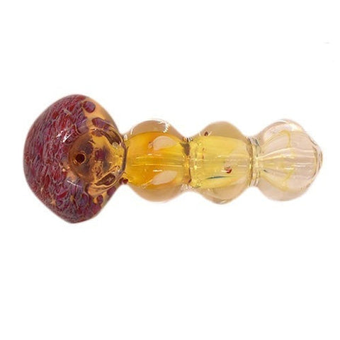 5" Ball Heavy Frit Head Glass Pipe - Color May Vary - (1 Count, 5 Count, OR 10 Count)-Hand Glass, Rigs, & Bubblers