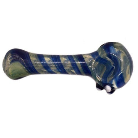 5” Colorful Spiral Design Glass Pipe with Bumps - Color May Vary - (1 Count, 5 Count, or 10 Count)-Hand Glass, Rigs, & Bubblers