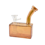 5" Frost Cube Glass Water Bubbler - Design May Vary - (1 Count)-Hand Glass, Rigs, & Bubblers