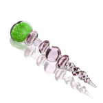 5" Glow In the Dark Crystal Bubble Swirl Glass Dab Tool - Various Colors - (1 Count)-Hand Glass, Rigs, & Bubblers