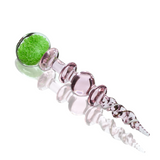 5" Glow In the Dark Crystal Bubble Swirl Glass Dab Tool - Various Colors - (1 Count)-Hand Glass, Rigs, & Bubblers