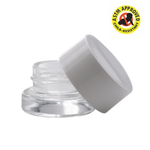 5 mL Glass Concentrate Container With Black or White Cap - Child Safe (Various Quantities)-Concentrate Containers and Accessories