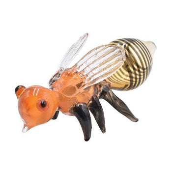 5" Sitting HoneyBee Glass Handpipe - Colors May Vary - (1 Count)-Hand Glass, Rigs, & Bubblers