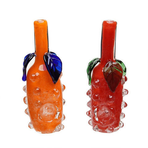 5" Thick Pineapple Themed Glass - Color May Vary - (1 Count)-Hand Glass, Rigs, & Bubblers