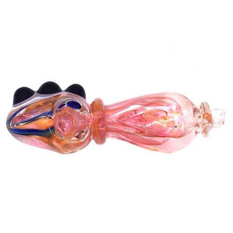 5.5” Artistic Decorative Sturdy Glass Hand Pipe - Design May Vary - (1 Count)-Hand Glass, Rigs, & Bubblers