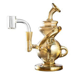 5.5" Mj Arsenal Mini Jig Mini Dab Rig - Gold - (1 Count)-Hand Glass, Rigs, & Bubblers