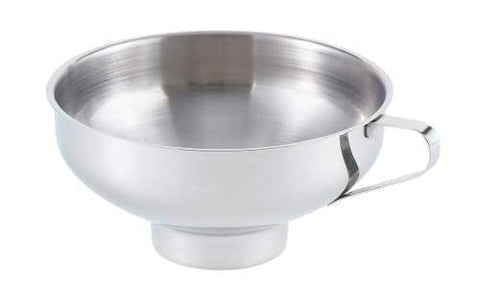 5.5" Stainless Steel Canning Preserving Wide Mouth Funnel W/ Handle-Processing and Handling Supplies