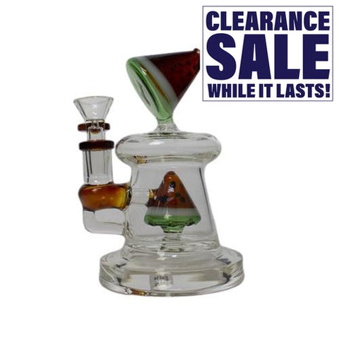 6" Melon Perc Water Bubbler - Colors May Vary - (1 Count)-Hand Glass, Rigs, & Bubblers