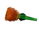 6" Pineapple Inspired Hand Glass - Color May Vary - (1 Count)-Hand Glass, Rigs, & Bubblers